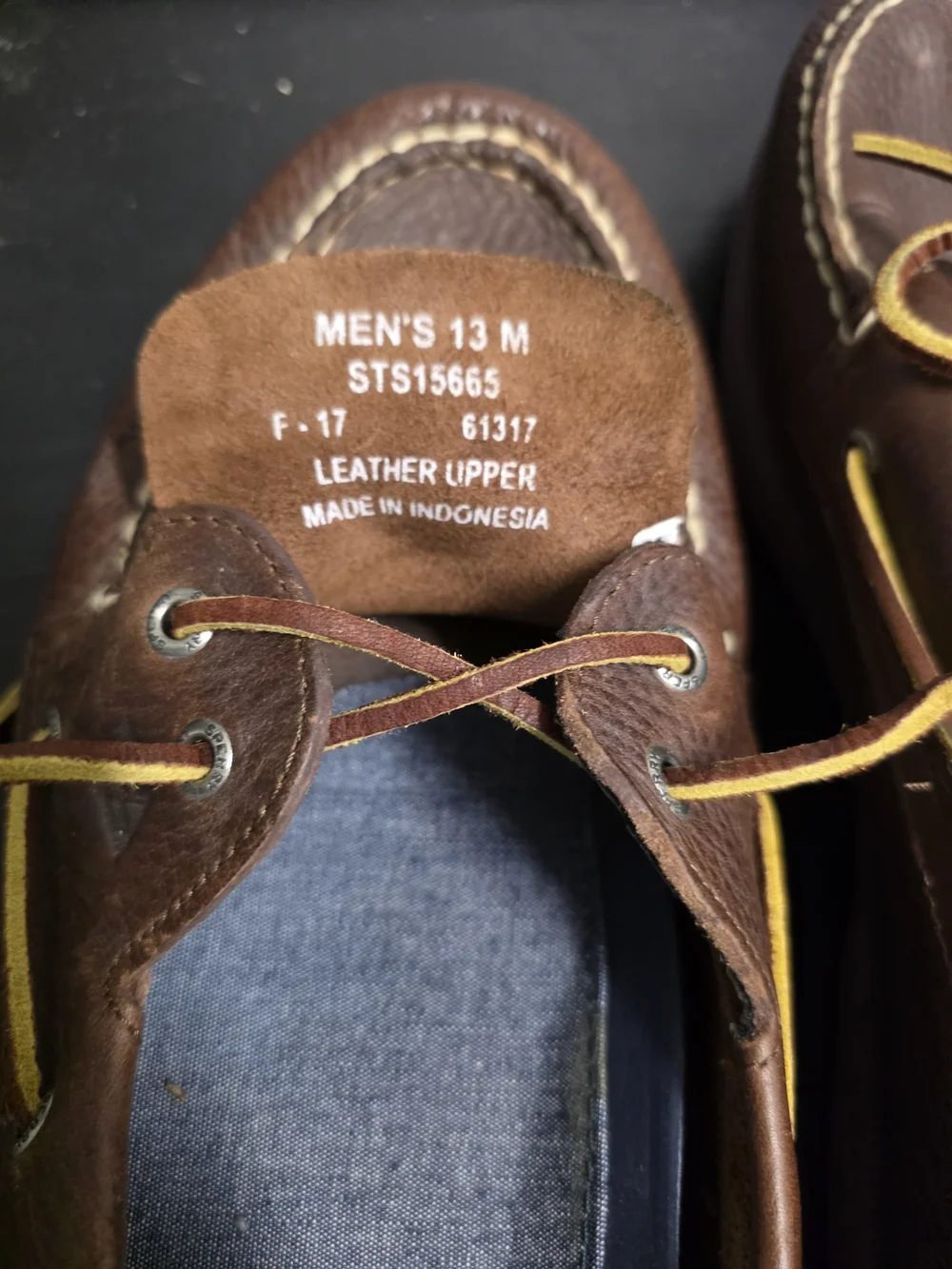 Sperry Men's Brown Leather Boat Shoes